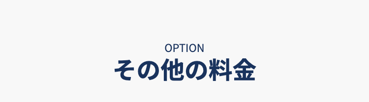 OPTION その他の料金